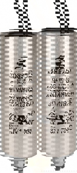 6 Microfarad Rating, Plastic, Blower Capacitor